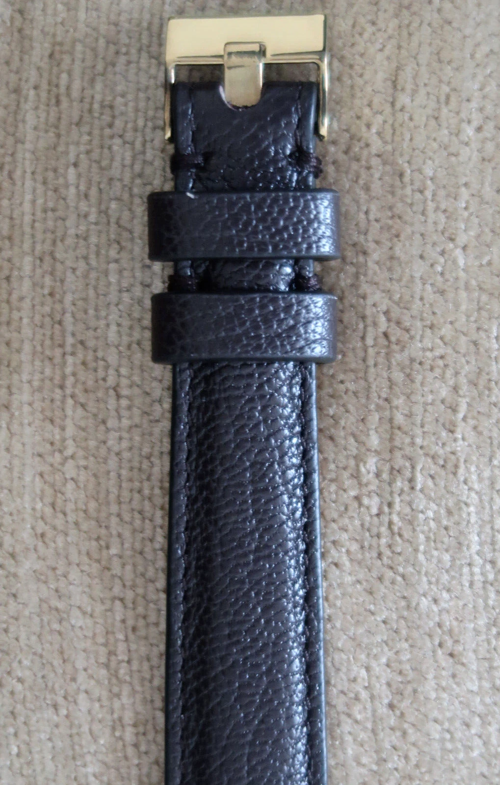 BOTTEGA VENETA CINTURINO OROLOGIO BRACCIALE PELLE MARRONE E FIBBIA ORO UNA MODA BELLEZZA