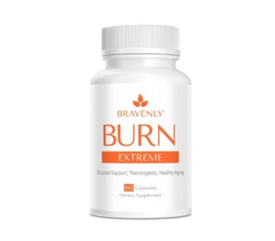 Bravenly BURN Extreme, Glucose Support Thermogenic Aging Weight 60 Capsules NEW