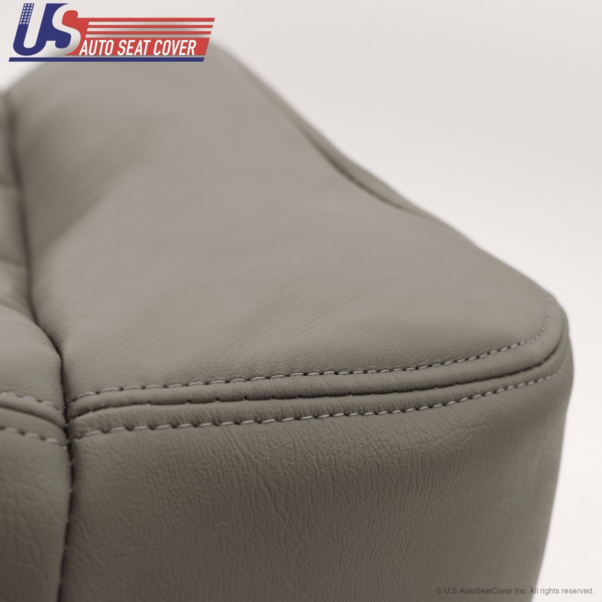 2003-2007 Hummer H2 REAR Passenger Top/Bottom Leather Seat Covers Gray