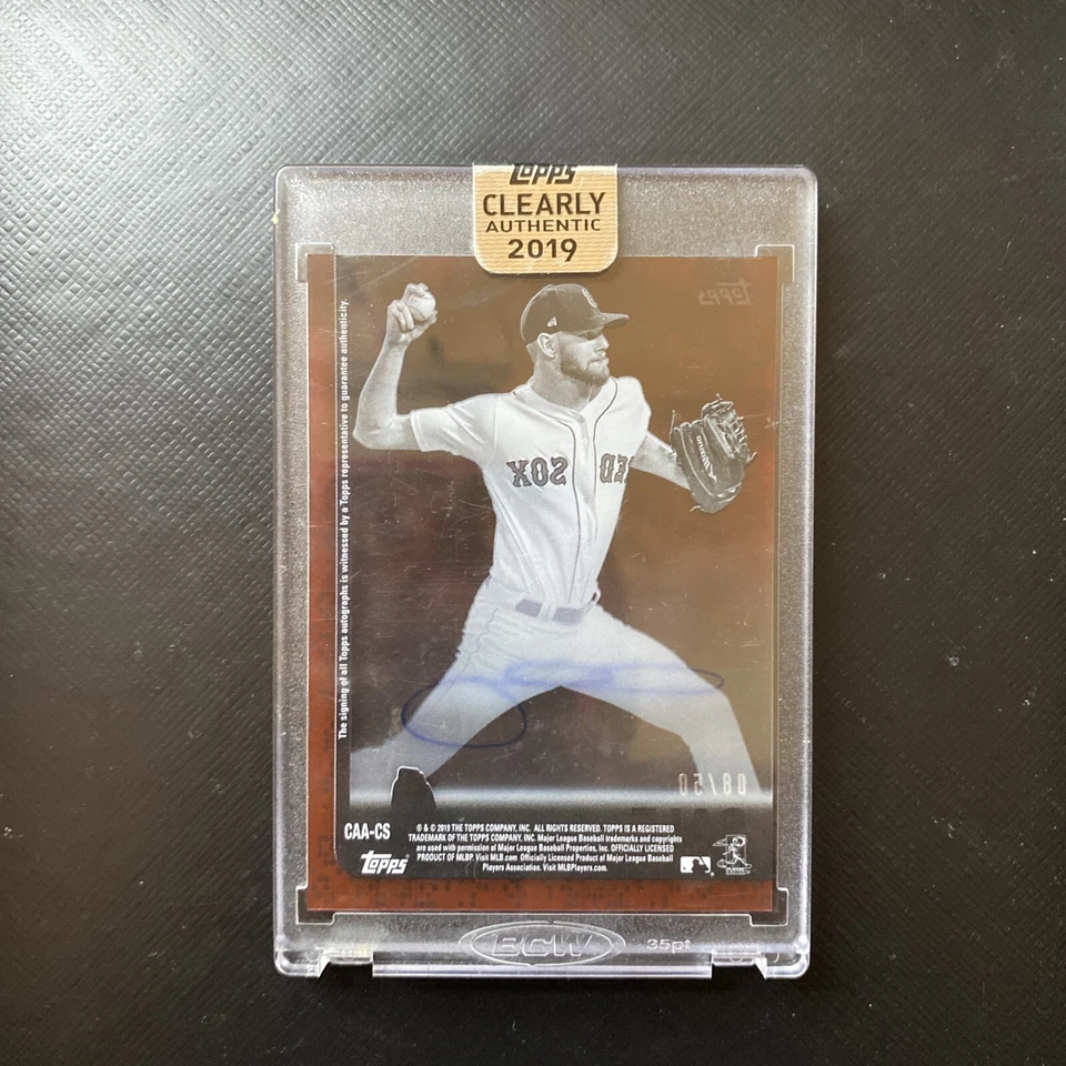 2019 Topps Clearly Authentic Autographs - #CAA-CS Chris Sale (AU) - Image 2 of 4