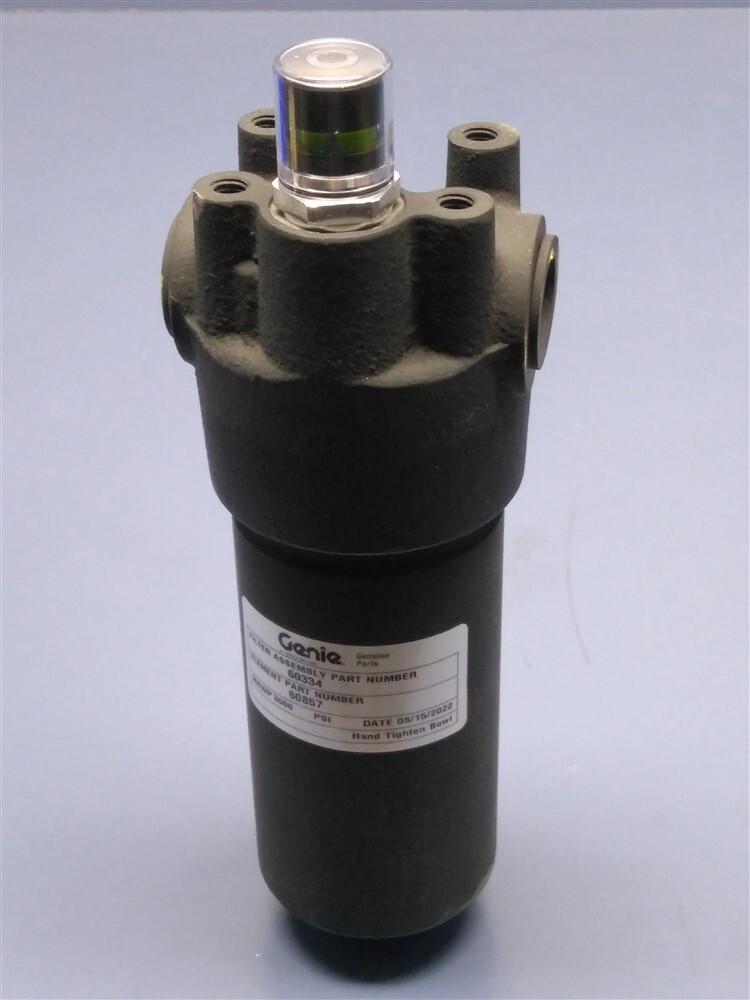 Genie Filter Assembly Part# 60334 w/60857 Element High Pressure