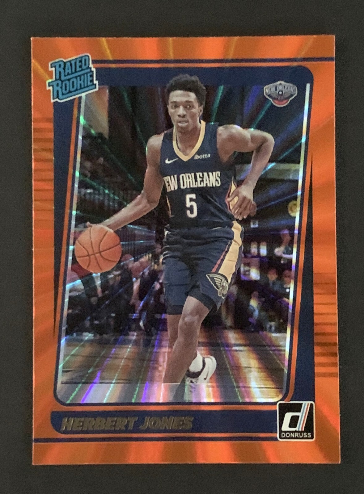 2021-22 Donruss Basketball #207 Herbert Jones Rated Rookie Orange Laser