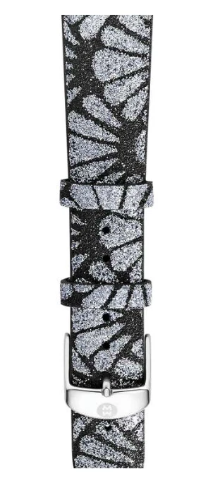 Correa Michele 16 mm gris-negro brillo MS16CA580063 W1004 Foto 3 de 3