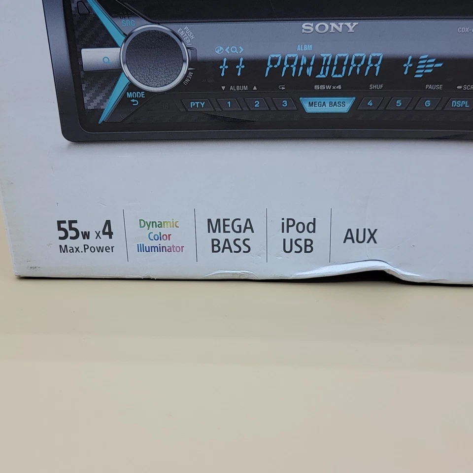 Sony FM/AM Compact Disc Player Car Radio Mega Bass Ipod USB AUX CDX G3150UP New - Image 2 of 4