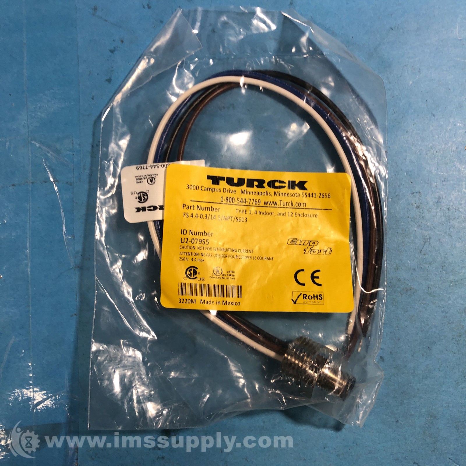 Turck FS 4.4-0.3 Npt Ultrasonic Sensor FNFP