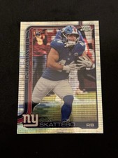 2025 Topps Chrome Football Cam Skattebo Rookie Pulsar Refractor RC Giants #311