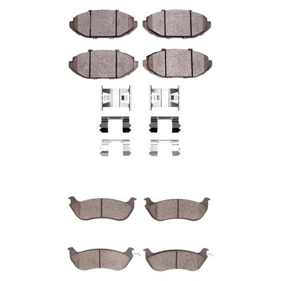 For Lincoln Town Car 98-02 R1 Concepts Optimum OEp Front & Rear Brake Pad Set