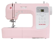 Singer Computerized Sewing Machine Sn777Αiii Pink With Wide Table And Foot Cont_
