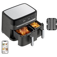 Tefal Doppel-HeißLuftfritteuse Dual Easy Fry & Grill, Schwarz
