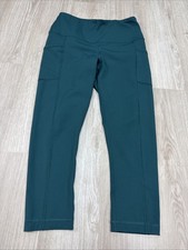 90 Degree By Reflex Interlink High Rise Capri Leggings Women Size Medium Pockets