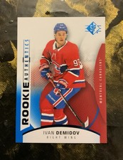 Ivan Demidov 2025-26 SP Hockey Rookie Authentics #137 RC Blue ~ Canadiens