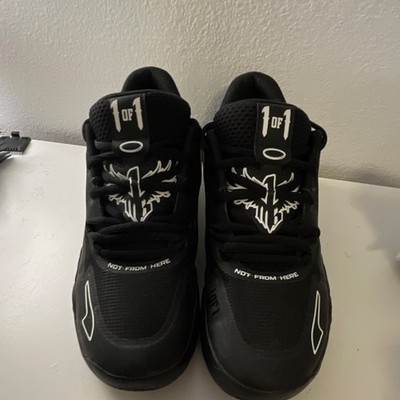 PUMA MB.01 M.E.L.O. Iridescent Dreams Black White Basketball Shoes