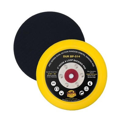5 Inch DA Backing Plate Hook Loop 14mm Foam Pad 5/16 24 Threads Sander Polisher