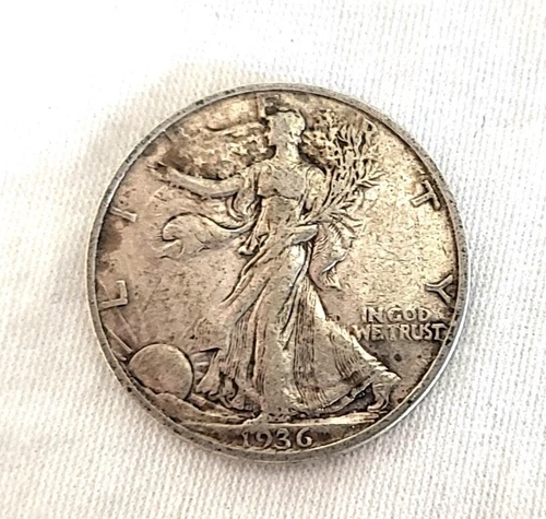 1936 S Walking Liberty Half Dollar in Very Fine Condition