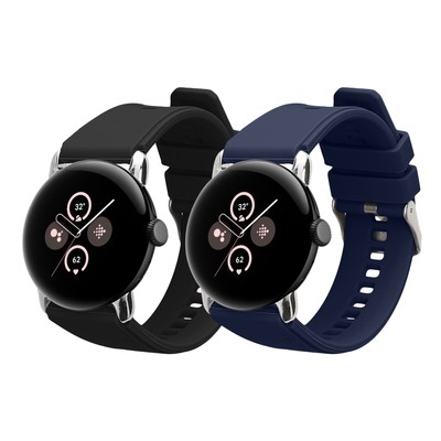kwmobile 2x Sportarmband kompatibel mit Google Pixel Watch 3 41mm / Pixel Watch