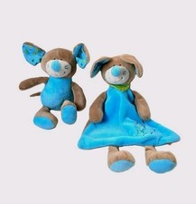 Ergee Maus Mäuschen Schmusetuch + Plüschtier blau bunte Sterne, KiK