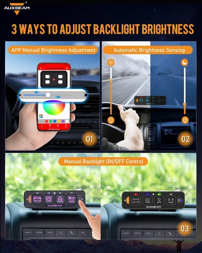 AUXBEAM AS600 6 Gang RGB Switch Panel LED Work Light Bar Electronic Relay System - Picture 8 of 12