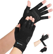 Arthritis Compression Gloves with Straps, Women Men for RSI, Carpal Tunnel, Rheu