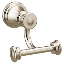 Moen YB6403NL Polished Nickel Double Robe Hook