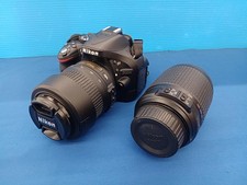 NIKON D5200 DSLR Camera Double Zoom Kit 18-55mm 55-200mm