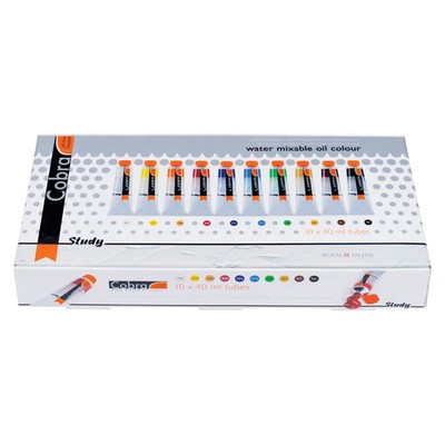 Cobra Study wasservermischbare Ölfarben Set 10 x 40 ml Künstlerqualität