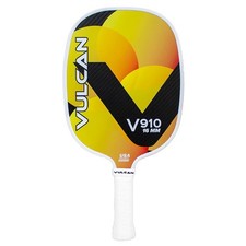 Vulcan V910 16mm Hybrid Pickleball Paddle Yellow Quatro Carbon Fiber NEW 220