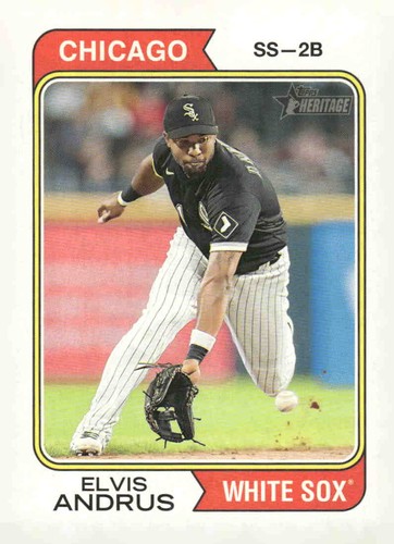 2023 Topps Heritage #133 Elvis Andrus | Baseball Card