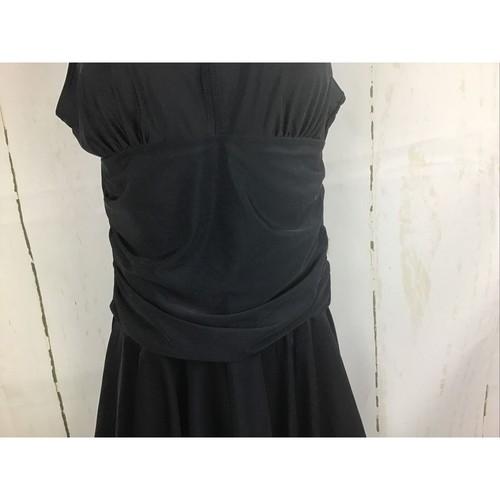 Summer Mae Women's BlackTummy Control One Piece Swimdress Sz. 3XL - Picture 3 of 12