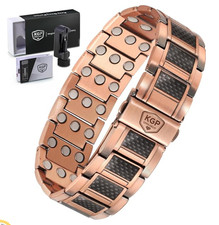 Copper Magnetic Bracelet for Men, 3X Strength Pure Copper Bracelet for Men,Ideal