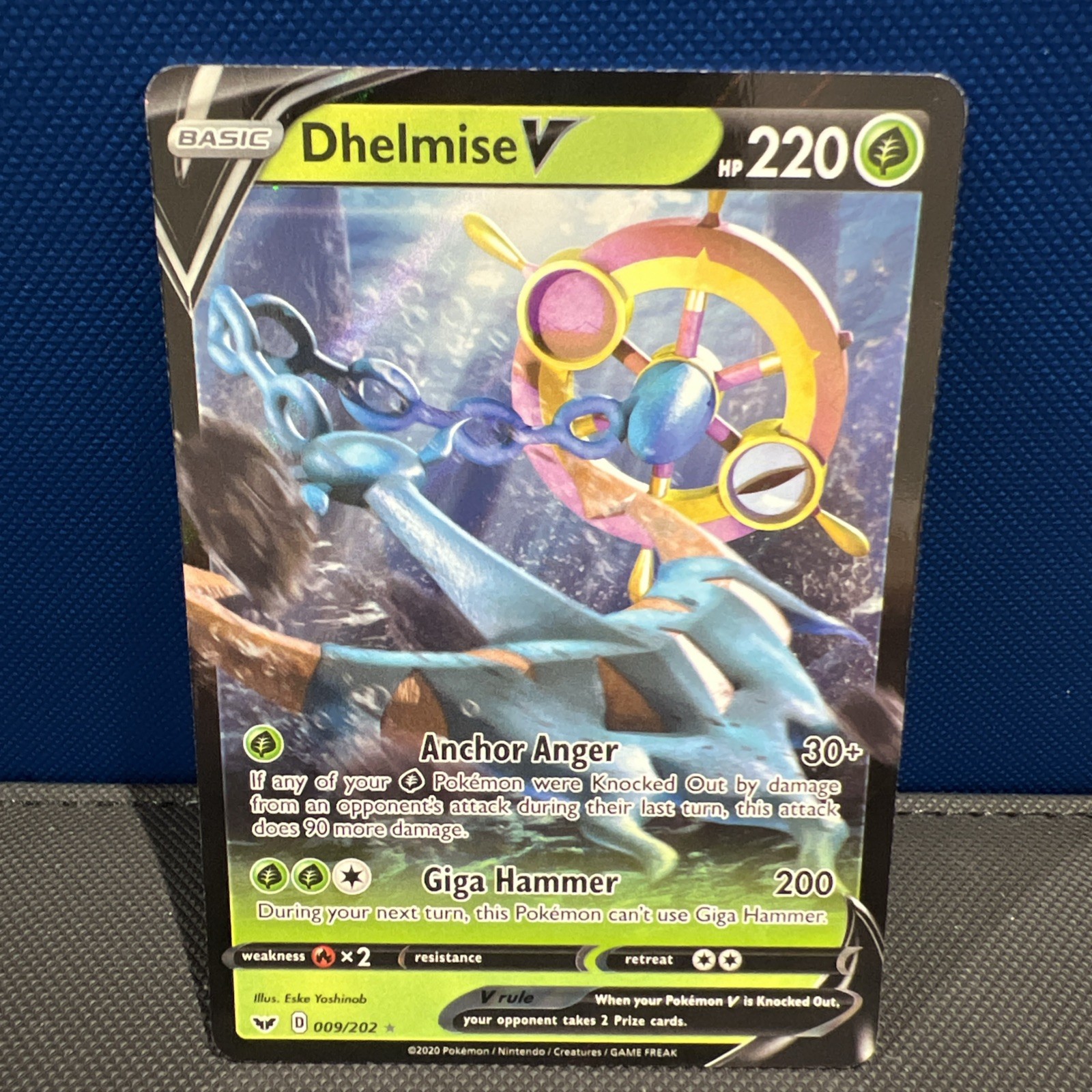 Pokémon TCG Dhelmise V 009/072 Holo Shining Fates  Ultra Rare 2020 
