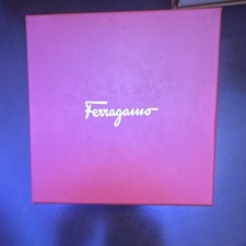 Salvatore Ferragamo Men's Black Dress Belt Solid Buckle w/ Box Size 110