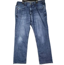 5.11 Tactical Mens Jeans 36x34 Blue Denim Defender Straight Leg Dark Wash 511