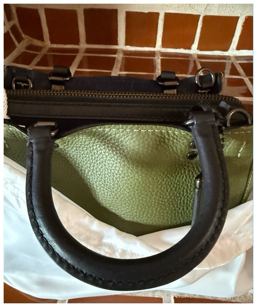 Coach Rogue 25 In Olive Green Regenerative Leather - Gem