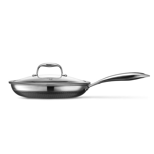 Hybrid Nonstick 10-Inch Frying Pan with Tempered Glass Lid, Stay-Cool Handle,... - Picture 2 of 6