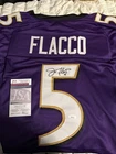 Joe Flacco Ravens & Coleman Bills Signed Football Jerseys JSA Authenticated