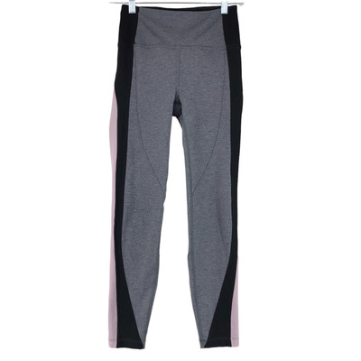 Lululemon Size 4 Leggings Hi Rise Get Going Train Tight 28 in Grey Black Blush