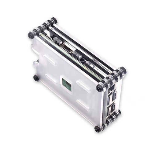 9 Layers Acrylic Transparent Case With Cooling Fan For Raspberry Pi 3B+/3B B - Afbeelding 5 van 9
