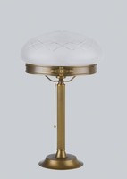 Echte Messing Tischleuchte Glas Jugendstil Tischlampe Berliner Messinglampe