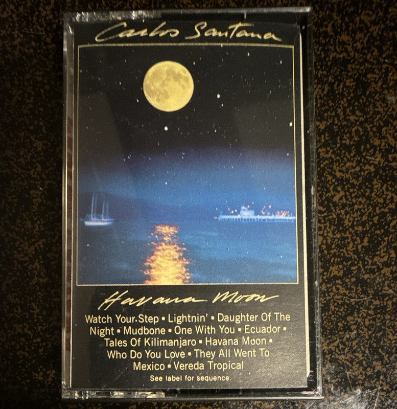 Carlos Santana Havana Moon Columbia FCT 38642 Cassette Tape 1983 Rock Album