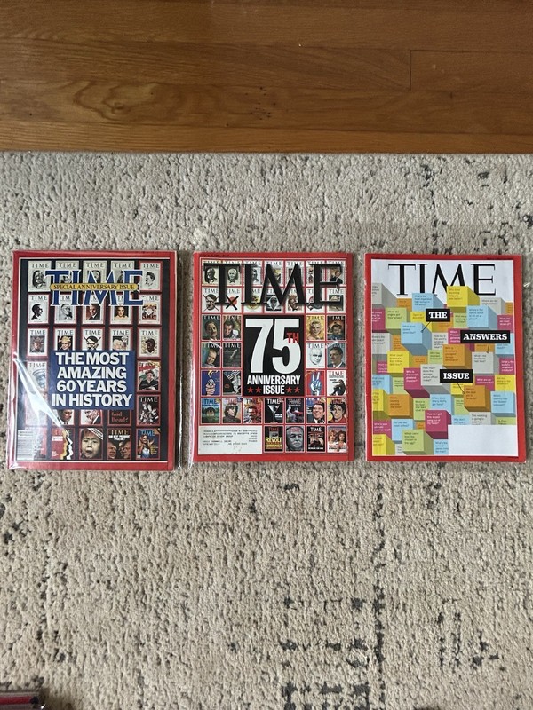 Time Magazine Lot Of 3