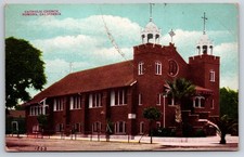 Catholic Church Pomona California CA 1911 Postcard