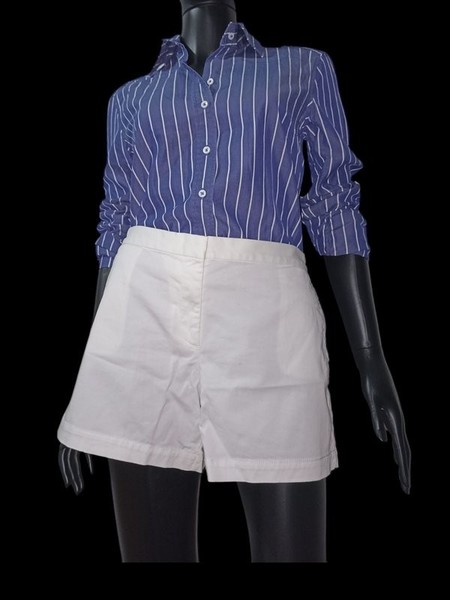 Women Armani Exchange Shorts White Cotton XL