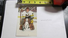 Don Beaupre signed  Hockey Postcard