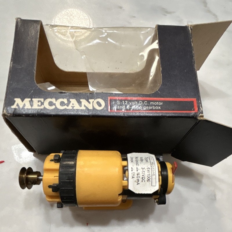 Meccano Power Drive Unit 3-12V DC Motor 6-Ratio Gearbox MPN 11057