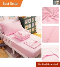 Cozy Toddler Bedding Set - 4-Piece Crib Set Including Comforter  Sheets