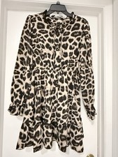 SHEIN Leopard Print Women's long sleeve dress Size Large