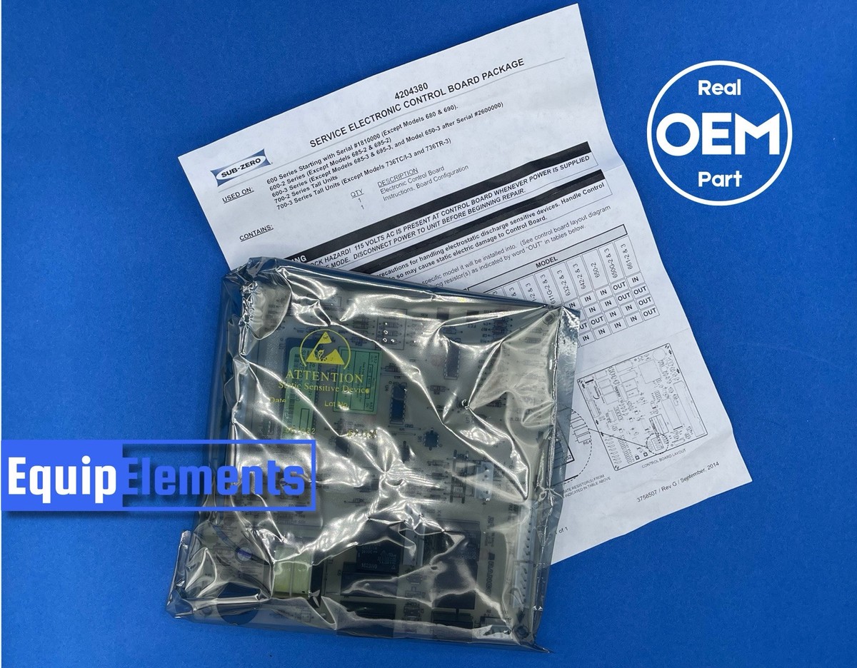 4203790 4204380 Genuine Sub-Zero Refrigerator Control Board For