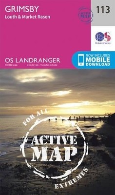 Grimsby, Louth & Market Rasen (Map) OS Landranger Active Map