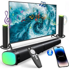 Barre de Son TV Home Cinéma Caisson Basse Bluetooth HDMI ARC Son Surround 3D RGB