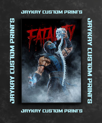 Mortal Kombat Sub Zero Video Game Poster Print - No Frame